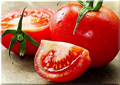 Tomatoes on a cutting board