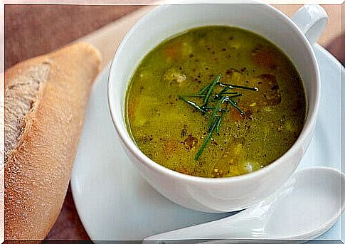 soup in a bowl