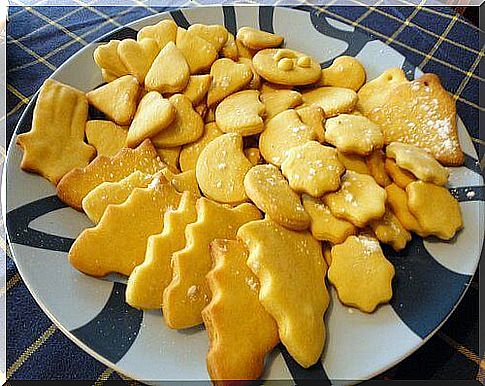 Cookies with a lot of sugar