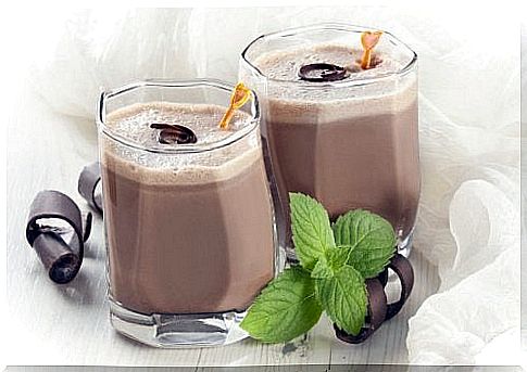 Chocolate oat smoothie