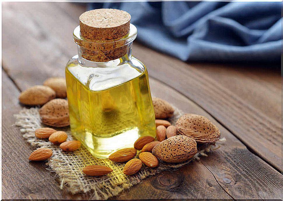 Almond oil and almonds