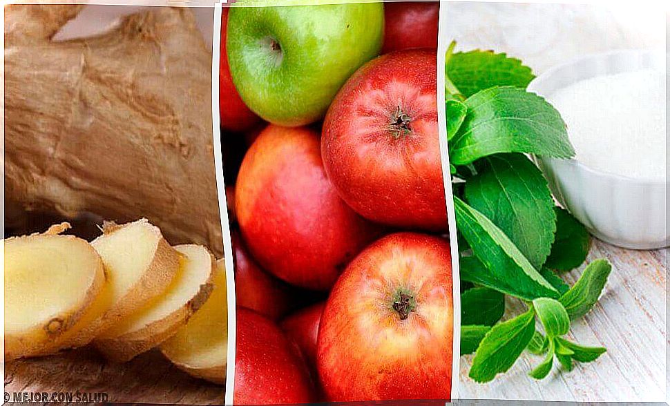 Eaten too much?  Try this ginger, stevia and apple drink!