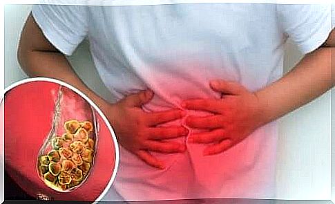 Abdominal pain caused by gallstones